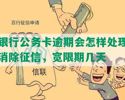 农业银行公务卡逾期会怎样处理，滞纳怎消除征信，宽限期几天