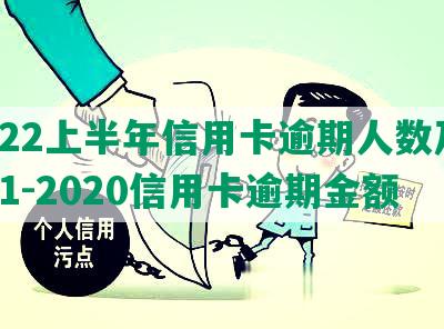 2022上半年信用卡逾期人数及2021-2020信用卡逾期金额