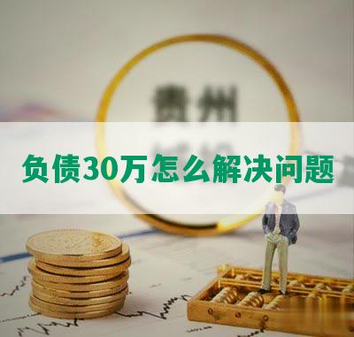 负债30万怎么解决问题