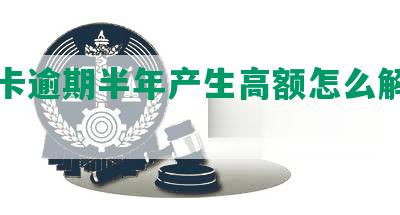 信用卡逾期半年产生高额怎么解决问题