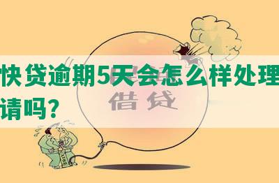 建设快贷逾期5天会怎么样处理，还能申请吗？