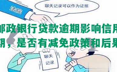 中国邮政银行贷款逾期影响信用及取消分期，是否有减免政策和后果？