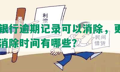 工商银行逾期记录可以消除，更新日期和消除时间有哪些？