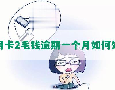 信用卡2毛钱逾期一个月如何处理