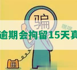 网贷逾期会拘留15天真实吗