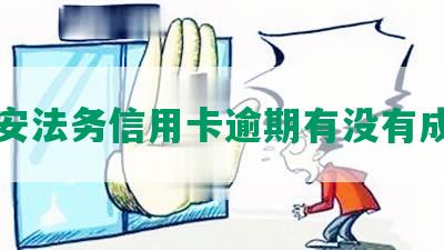 意安法务信用卡逾期有没有成功