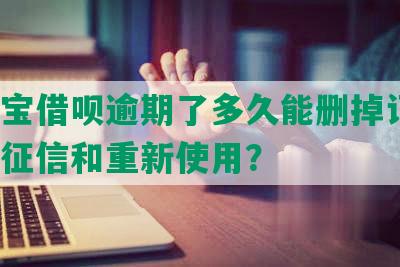 支付宝借呗逾期了多久能删掉记录，恢复征信和重新使用？