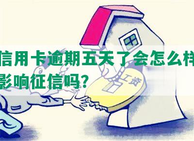 发现信用卡逾期五天了会怎么样处理，并影响征信吗？