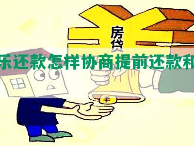 分期乐还款怎样协商提前还款和还本金