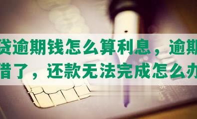 卡易贷逾期钱怎么算利息，逾期一天不能借了，还款无法完成怎么办？