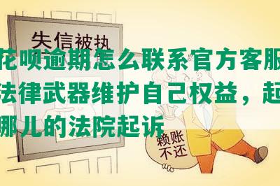 借呗花呗逾期怎么联系官方客服电话，拿法律武器维护自己权益，起诉的话到哪儿的法院起诉