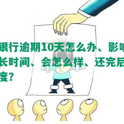 招商银行逾期10天怎么办、影响征信多长时间、会怎么样、还完后何时涨额度？