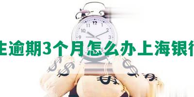 民生逾期3个月怎么办上海银行卡