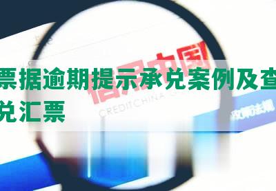 上海票据逾期提示承兑案例及查询银行承兑汇票