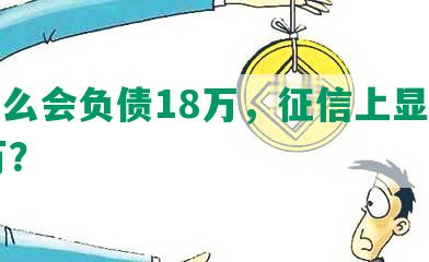 为什么会负债18万，征信上显示是27万？