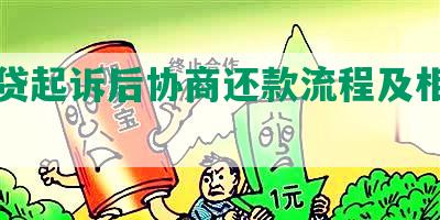 闪电贷起诉后协商还款流程及相关指引