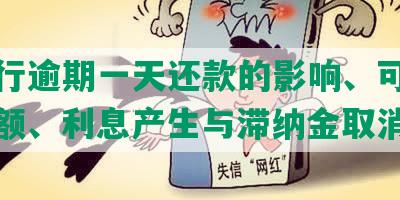 发银行逾期一天还款的影响、可还更低金额、利息产生与滞纳金取消方法