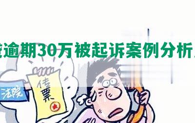 网贷逾期30万被起诉案例分析及分享