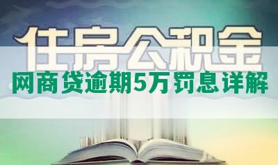 网商贷逾期5万罚息详解