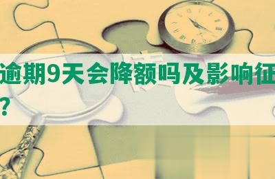 招商逾期9天会降额吗及影响征信怎么办？