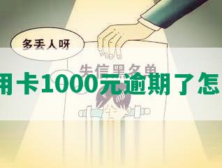 欠信用卡1000元逾期了怎么办？