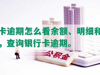 储蓄卡逾期怎么看余额、明细和逾期记录，查询银行卡逾期。