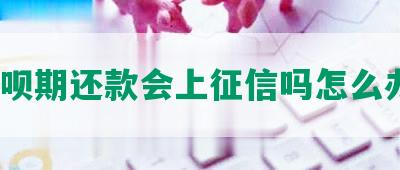 花呗期还款会上征信吗怎么办？