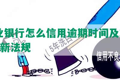 农业银行怎么信用逾期时间及2021年新法规