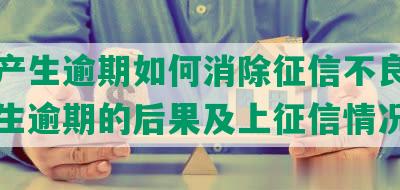 网贷产生逾期如何消除征信不良？未还产生逾期的后果及上征信情况