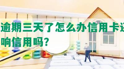 网贷逾期三天了怎么办信用卡还款，会影响信用吗？