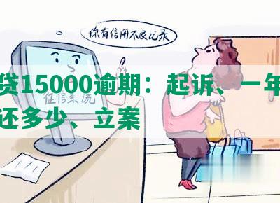 网贷15000逾期：起诉、一年最多还多少、立案