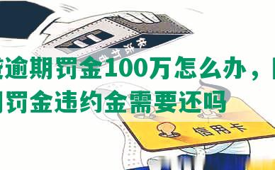 网贷逾期罚金100万怎么办，网贷逾期罚金违约金需要还吗