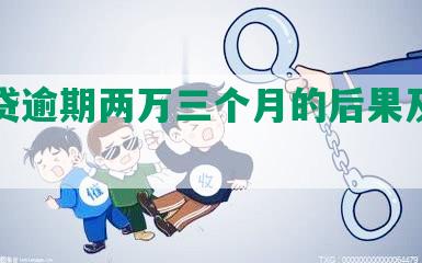 网商贷逾期两万三个月的后果及解决方案