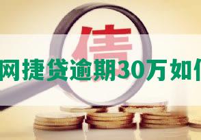 农行的网捷贷逾期30万如何处理？