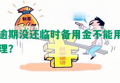 花呗逾期没还临时备用金不能用，如何处理？