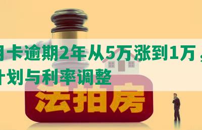 信用卡逾期2年从5万涨到1万，还款计划与利率调整