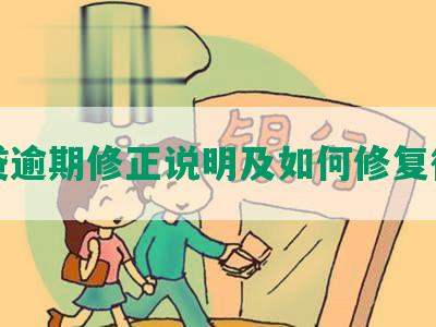 网贷逾期修正说明及如何修复征信