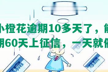 平安小橙花逾期10多天了，能用吗？逾期60天上征信，一天就催收。