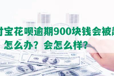 支付宝花呗逾期900块钱会被起诉吗？怎么办？会怎么样？