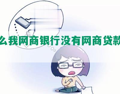 为什么我网商银行没有网商贷款功能？