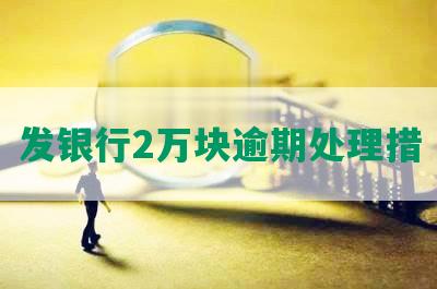 发银行2万块逾期处理措