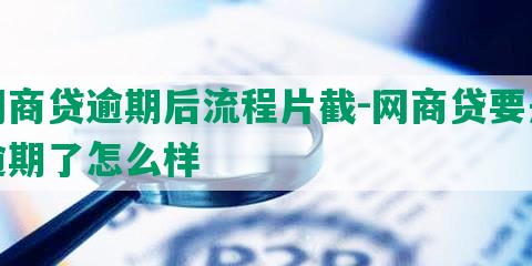 网商贷逾期后流程片截-网商贷要是逾期了怎么样