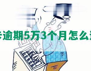 信用卡逾期5万3个月怎么还款好