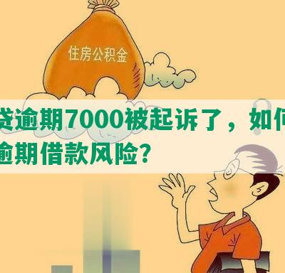 网贷逾期7000被起诉了，如何应对逾期借款风险？