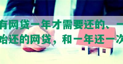 有没有网贷一年才需要还的、一年之后开始还的网贷，和一年还一次的