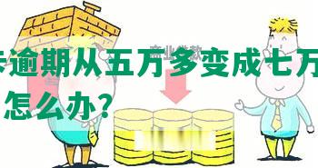 信用卡逾期从五万多变成七万多，2021年怎么办？