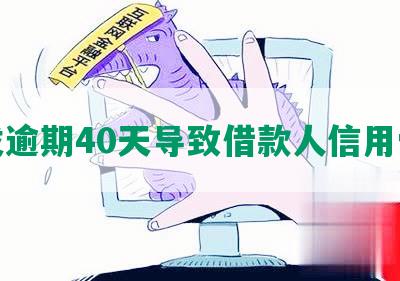 浦发逾期40天导致借款人信用受损