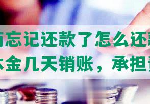 白条协商忘记还款了怎么还款，逾期协商还本金几天销账，承担责任。