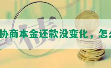 美团协商本金还款没变化，怎么办？