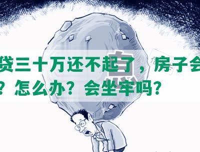 网商贷三十万还不起了，房子会被拍卖吗？怎么办？会坐牢吗？